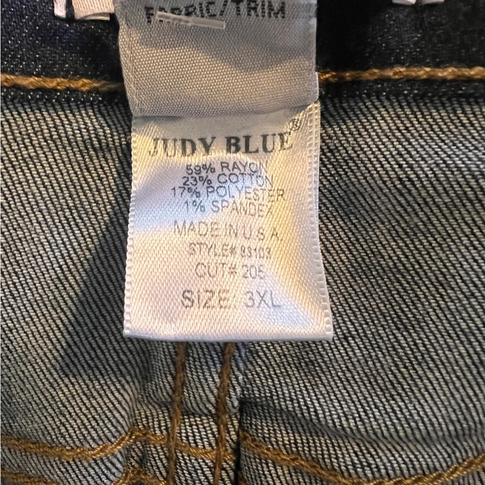 NWT Judy Blue Women’s High Waisted Rayon Skinny Size 3XL - Picture 8 of 11